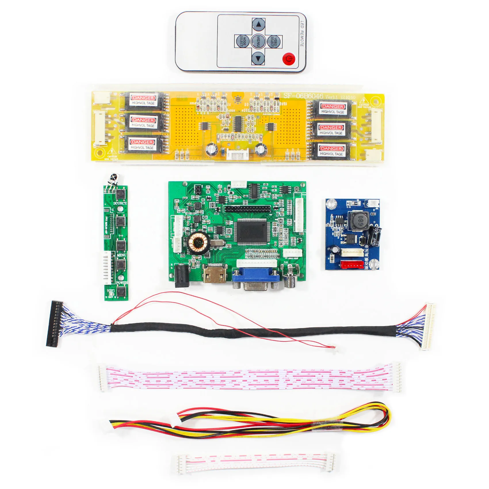 HD MI VGA AV LCD Controller Board For 20.1inch LM201U05 1600x1200 LCD Screen