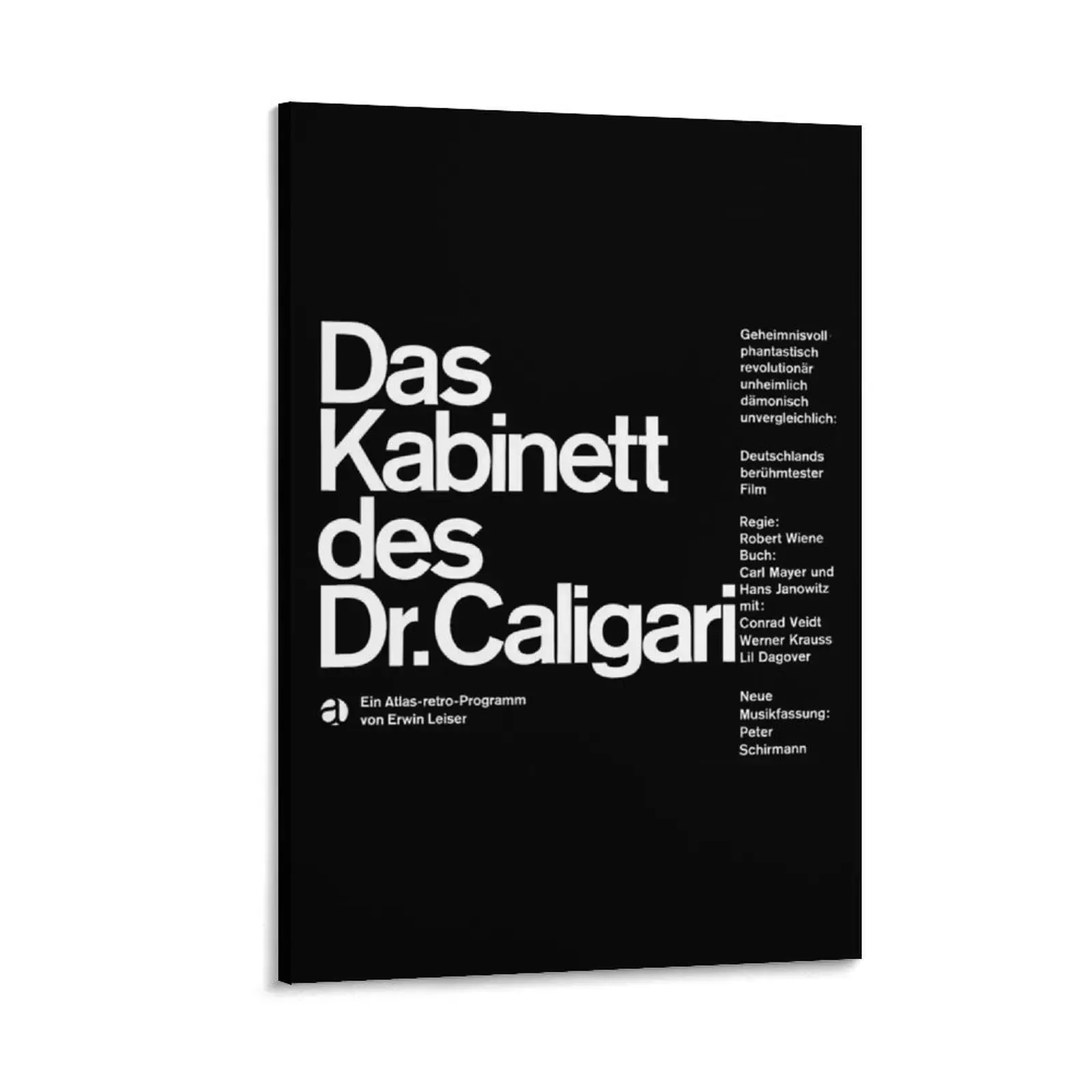 

Das Kabinett des Dr. Caligari (1920) Canvas Painting decorative wall canvases living room decoration anime room decor