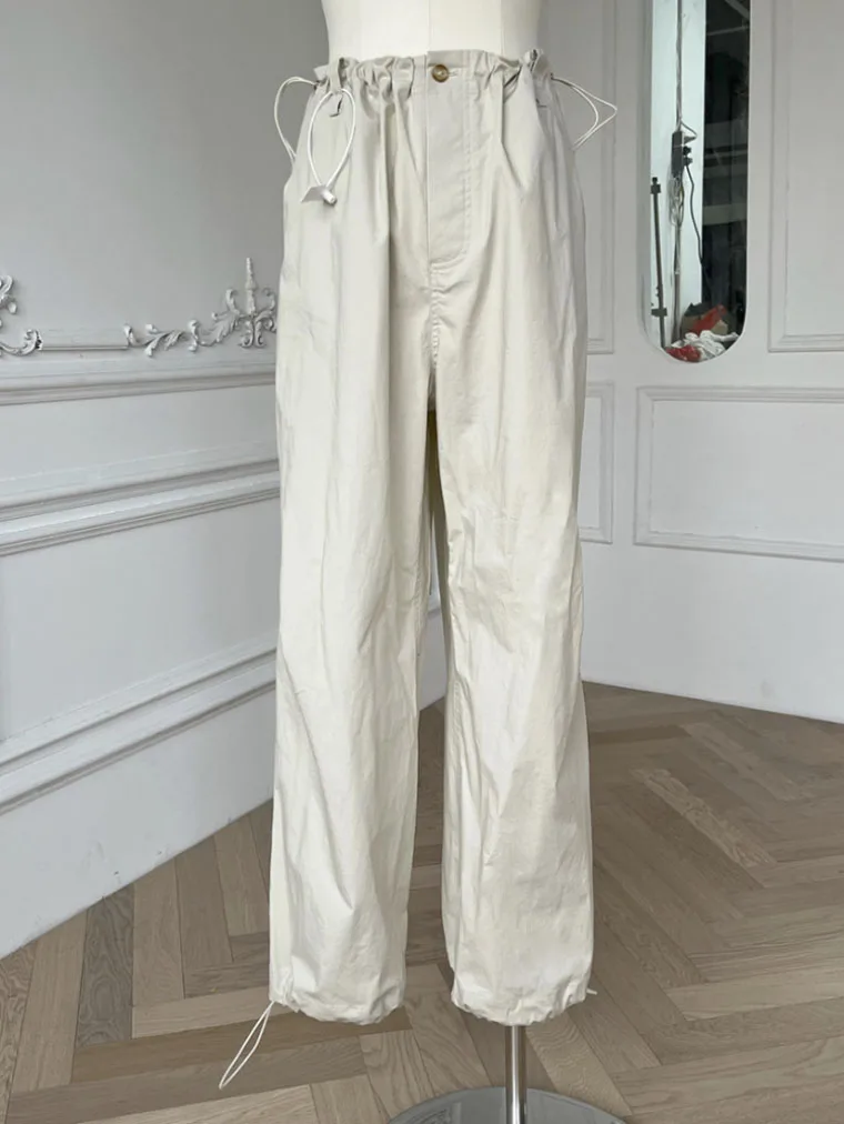 Casual Light-colored Cargo Pants Summer Comfortable Trousers Women Pants Trousers Mom Pant