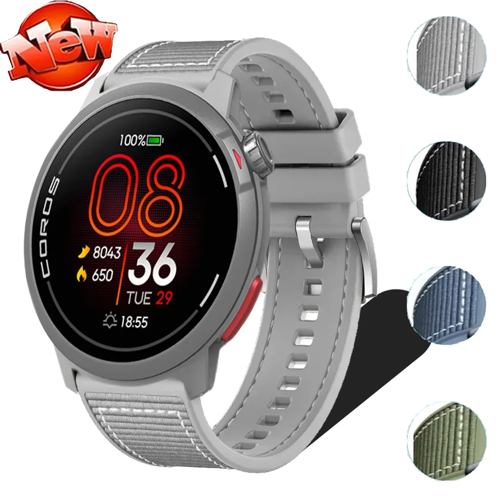 22mm Composite Silicone Strap For Suunto Vertical 2-1/Race 2-1-S Sport Bracelet Wristband COROS APEX 4 42mm/PACE 4 Pro Accessory