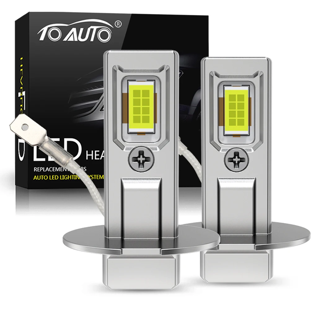 

H1 H3 Светодиодная лампа для фар Mini 50W 20000LM CSP для автомобильных фар Автодиодные противотуманные фары 12V 6000K Автомобильные автомобильные аксессуары