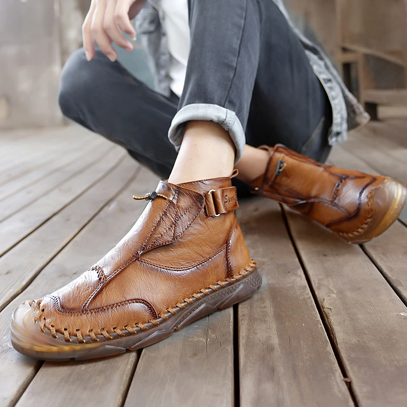 

Men's handmade shoes Casual and comfortable minimalist style Office Business 38-47 Outdoor autumn and winter shoes plus size