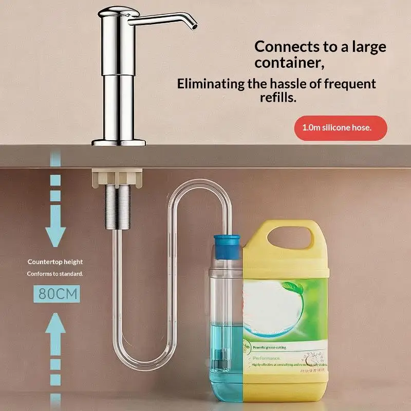 1 Set Countertop Soap Dispenser Pump Dish Soap Dispenser For Kitchen Sink 40