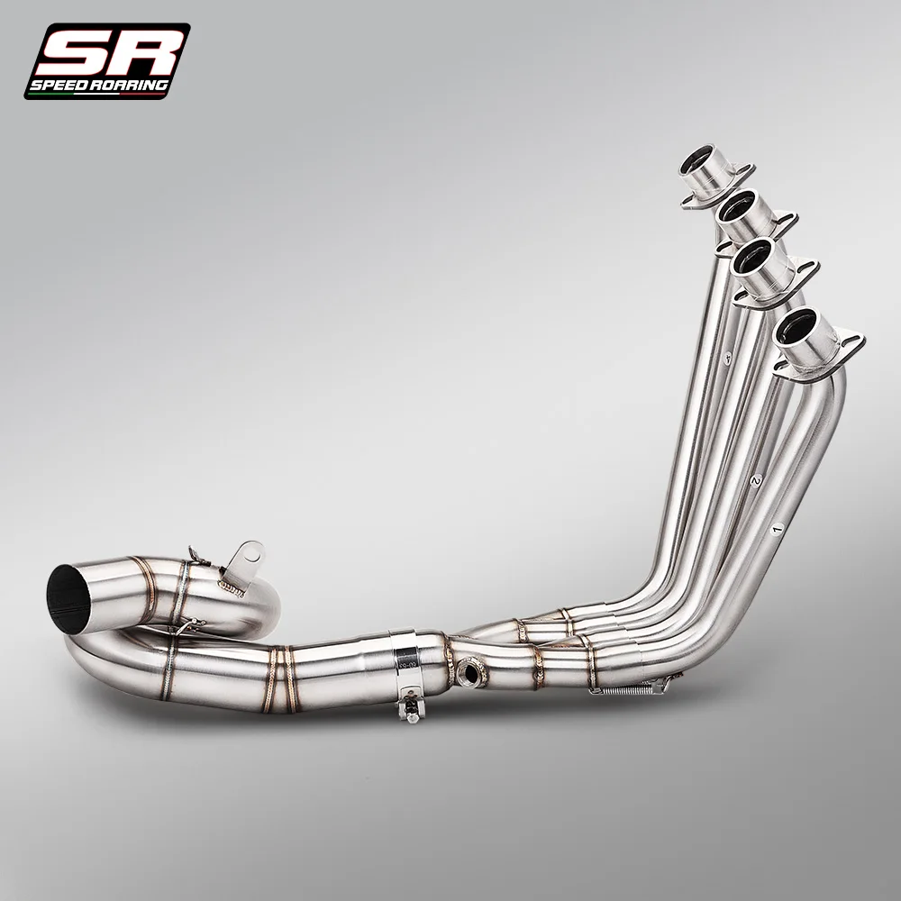 For QJMOTOR QJ600GS SRK600 SRK600RR SRK680 Motorcycle Exhaust System Stainless Steel Front Link Pipe Connect 60MM Muffler