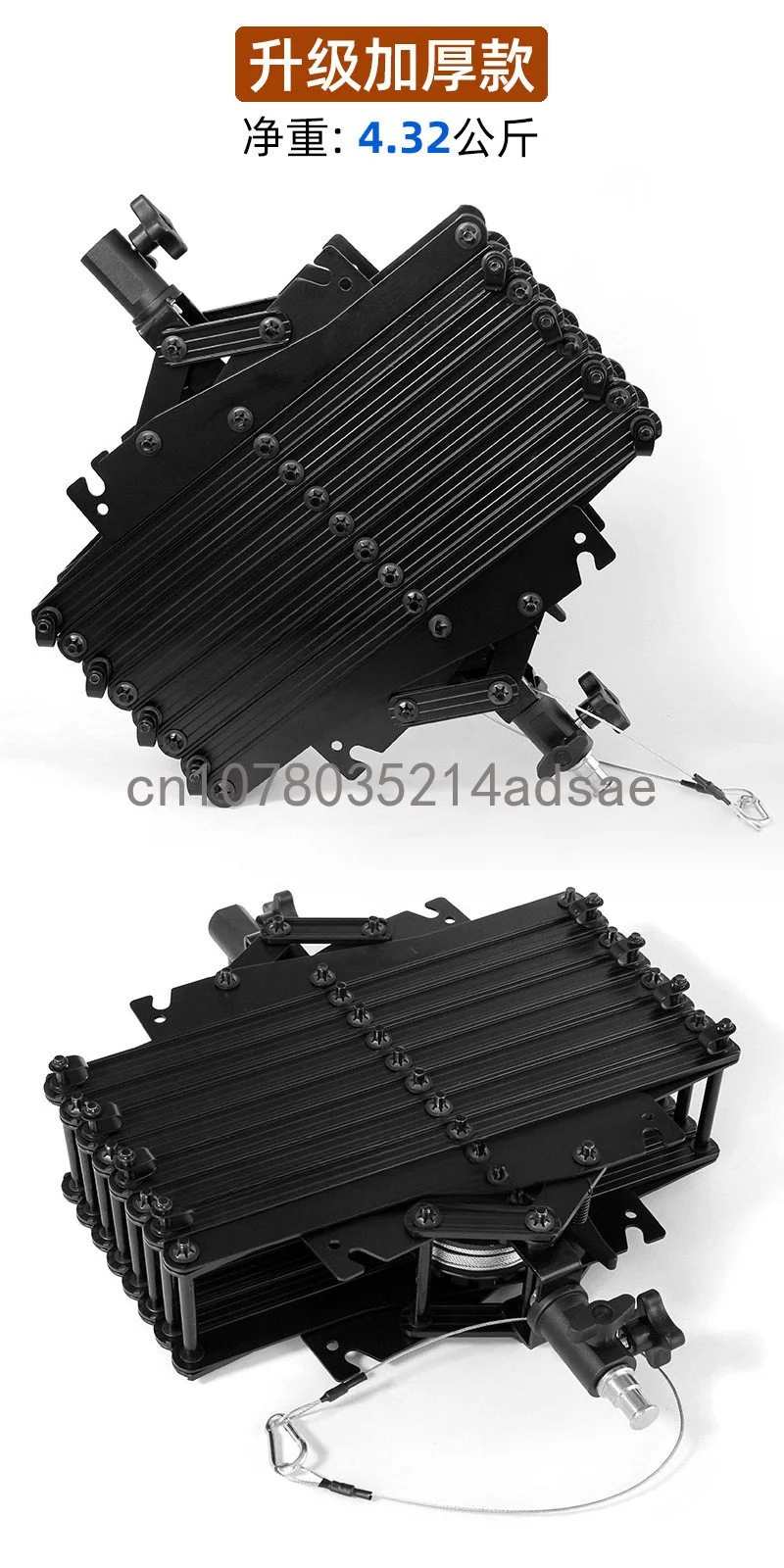 Constant Force Hinge 2.1m Studio Boom Arm, Retractable Suspension for Film Light Ceiling Track Accessory