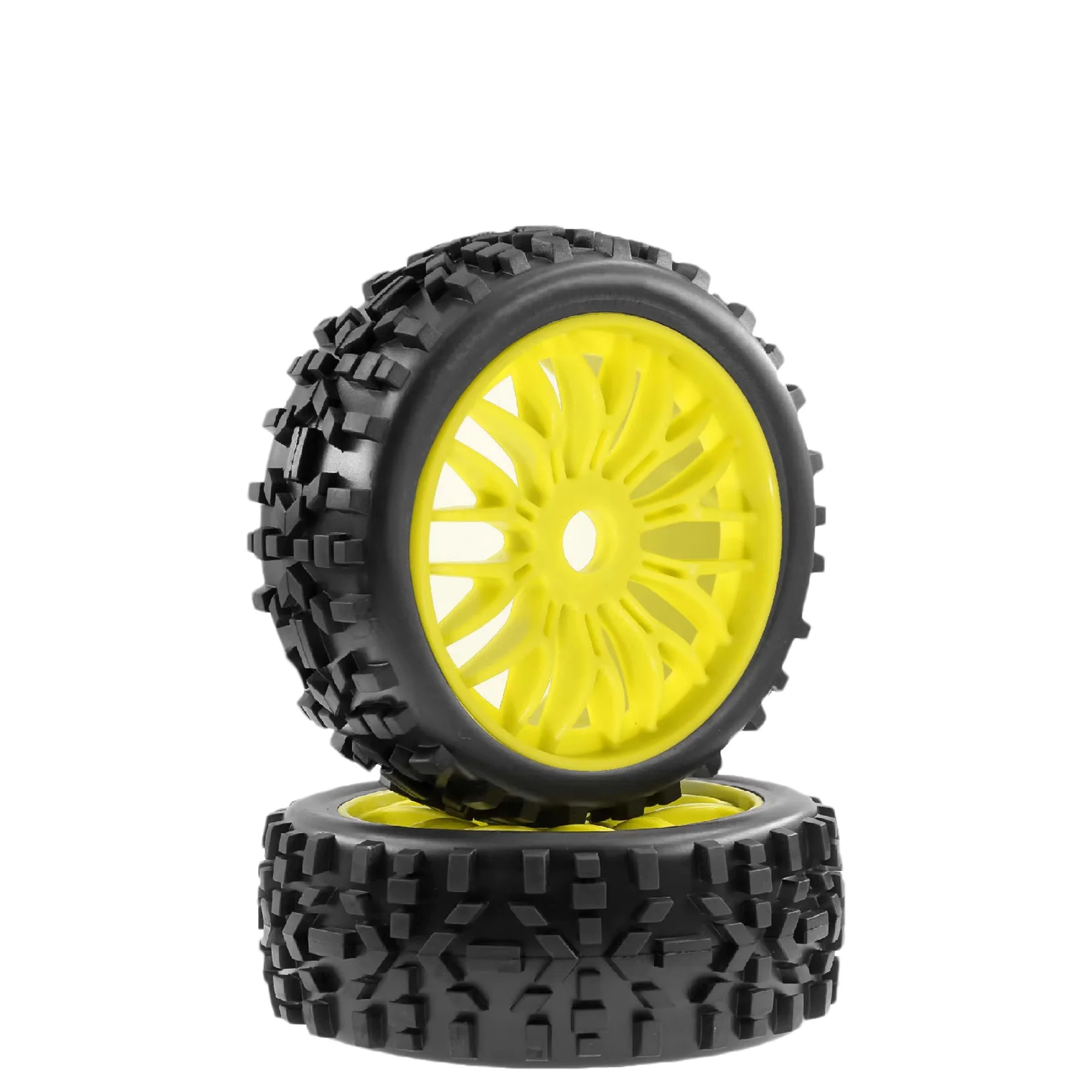 ยางรถบั๊กกี้ขนาด 1/8 พร้อมหัวล้อแบบ Hex 17 มม. สำหรับรถ RC ออฟโรด ARRMA Typhon Traxxas Talion Team Trxs Redcat Losi Kyosho HPI WR8 HSP อะไหล่แต่ง