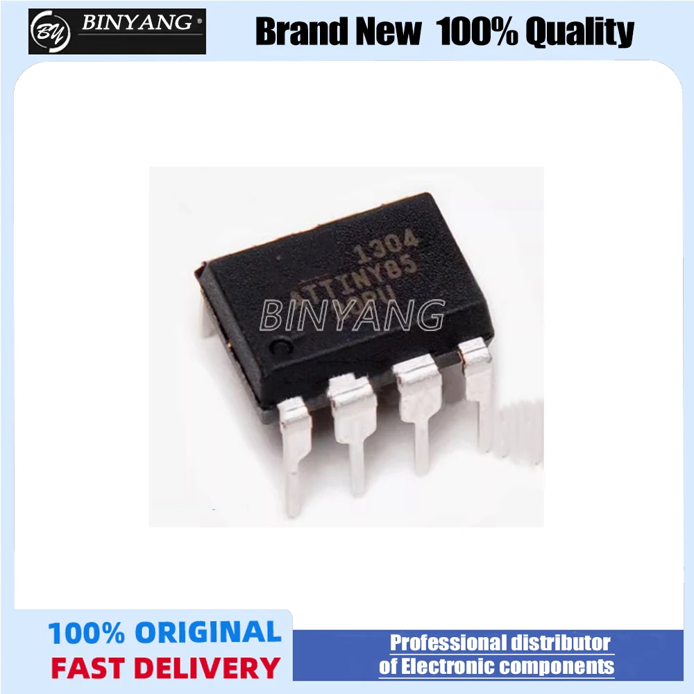 10PCS/LOT ATTINY85-20PU  ATTINY85 20PU  DIP-8 100% new imported original IC Chips fast delivery