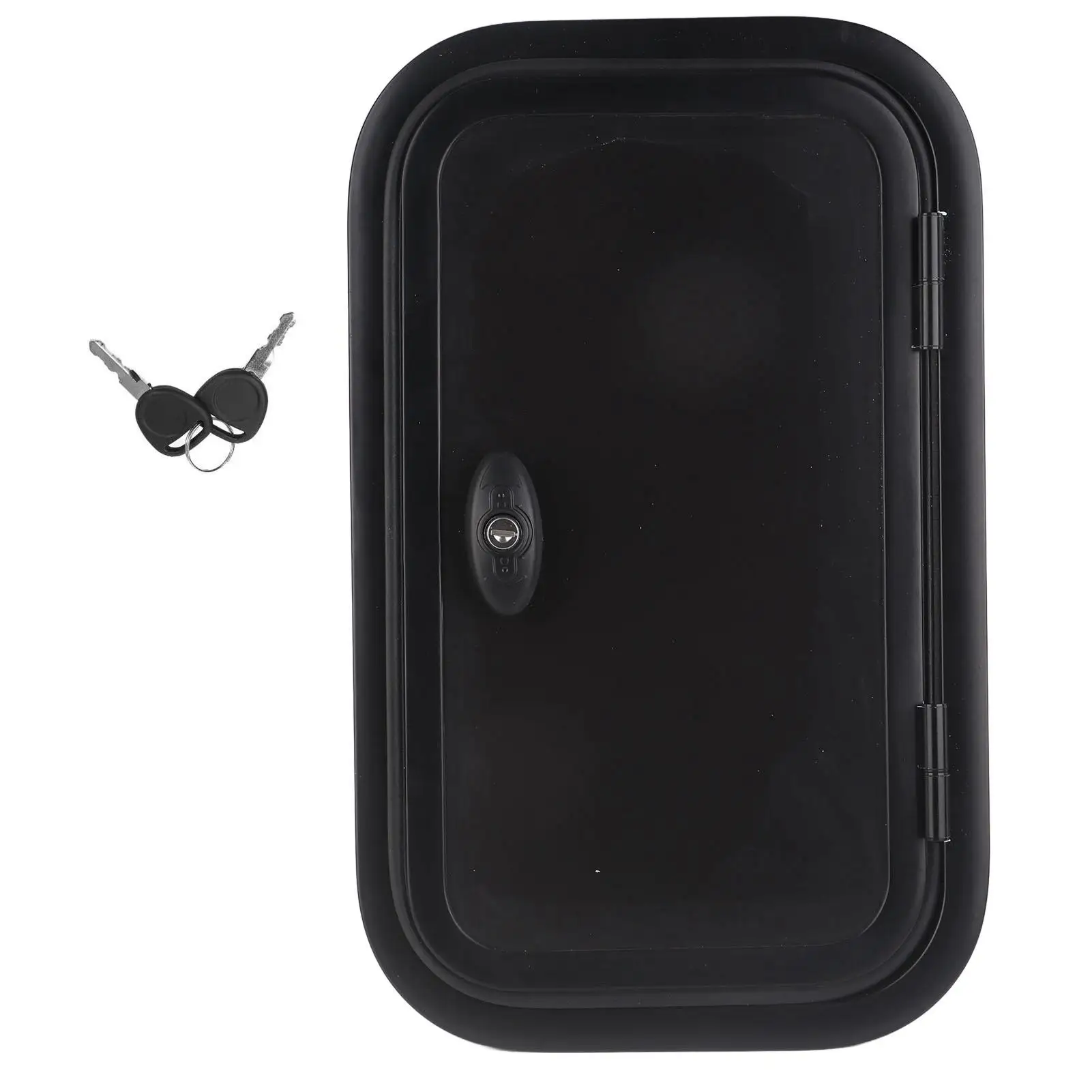 

Black RV Baggage Door Rustproof Storage Baggage Door High Hardness Security Waterproof Heavy Duty with Keys for camper