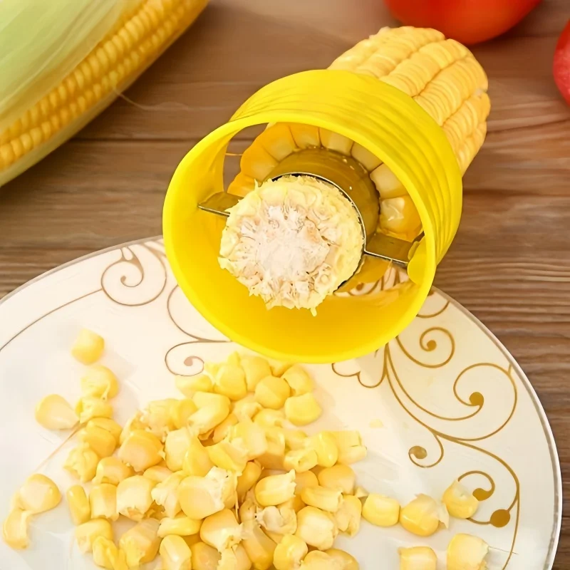 1 unidad de cáscara de maíz para el hogar, cáscara de acero inoxidable, herramientas para frutas y verduras, herramientas de cocina, accesorios de cocina