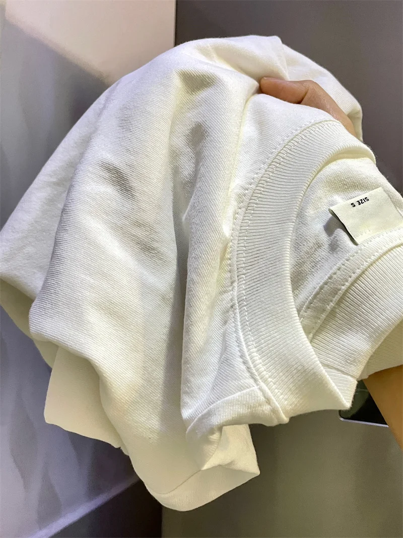 

Белая футболка из чистого хлопка с коротким рукавом и круглым вырезом, свободного кроя, женская, летняя, в корейском стиле, повседневный свободный топ