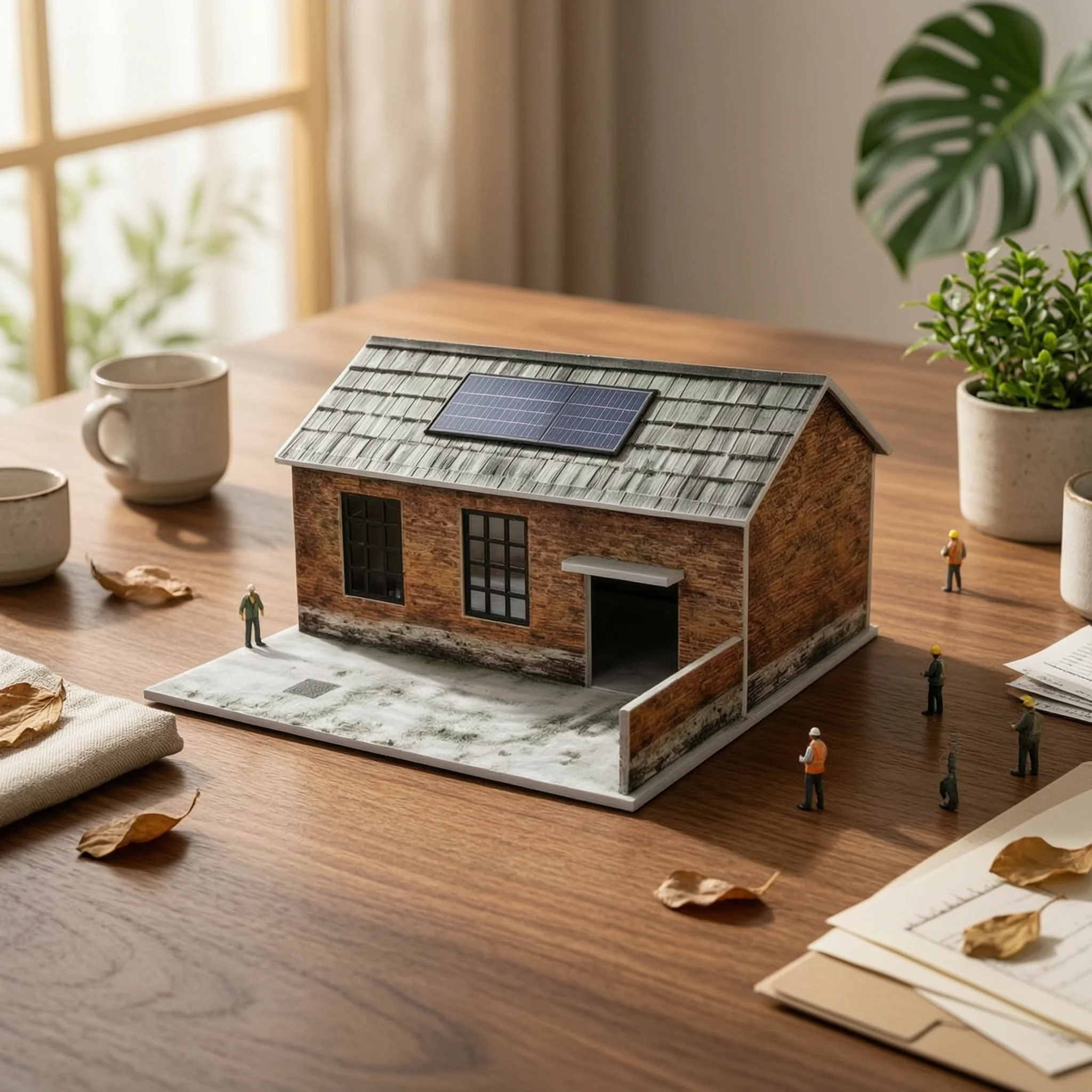 

Old Factory Display Scene Realistic Details 1:64 Factory Model Industrial Building Miniature Detailed Collectible Ornament