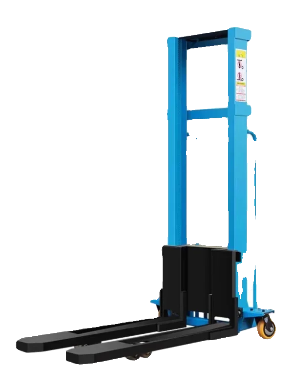 Electric on-Board Forklift Stacker Self Ascending Dispatch Trolley 1 Ton Portable Lift Car Handling Forklift Automatic Loading