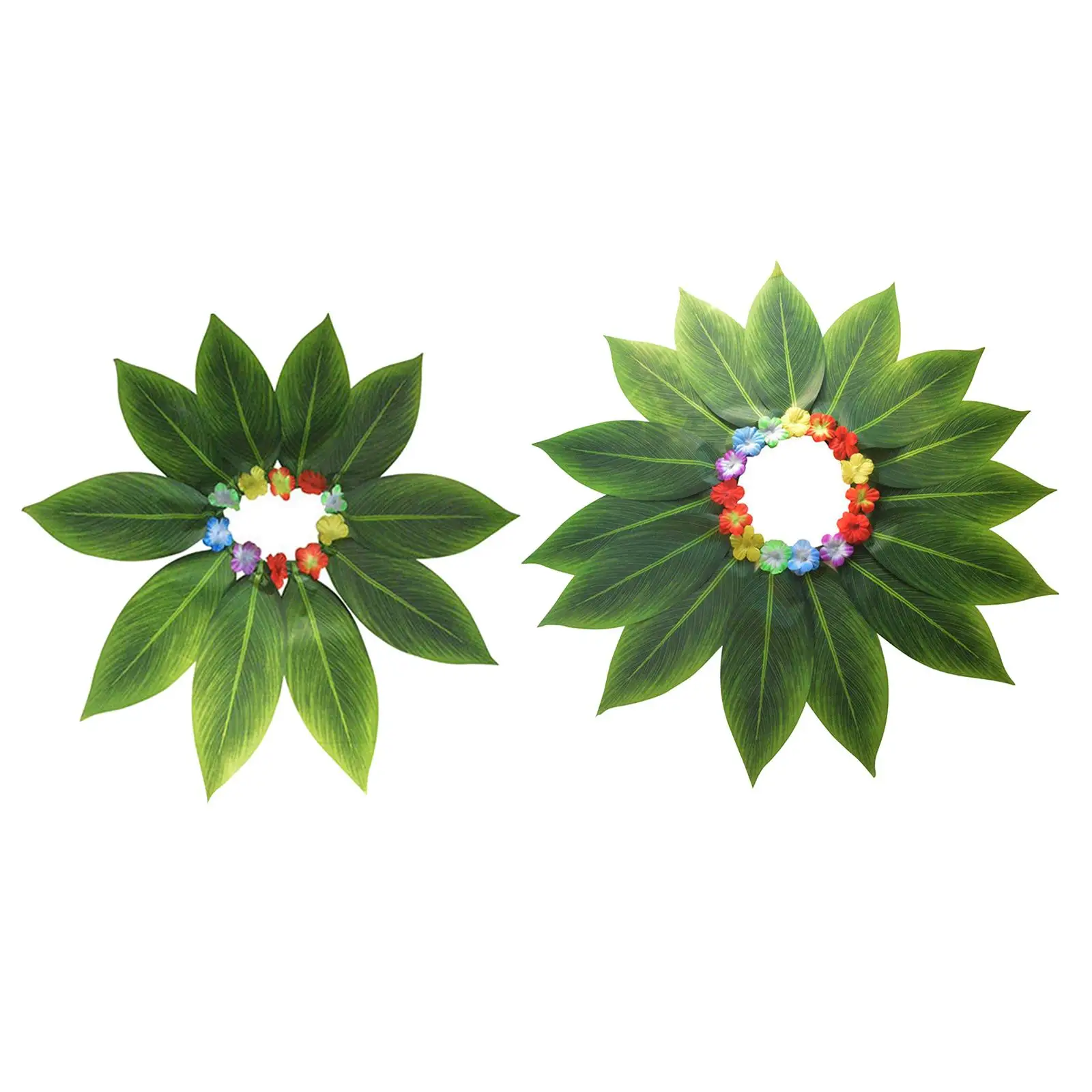 Falda de hierba falda de hoja hawaiana fiesta Luau para mujeres niñas traje de baile