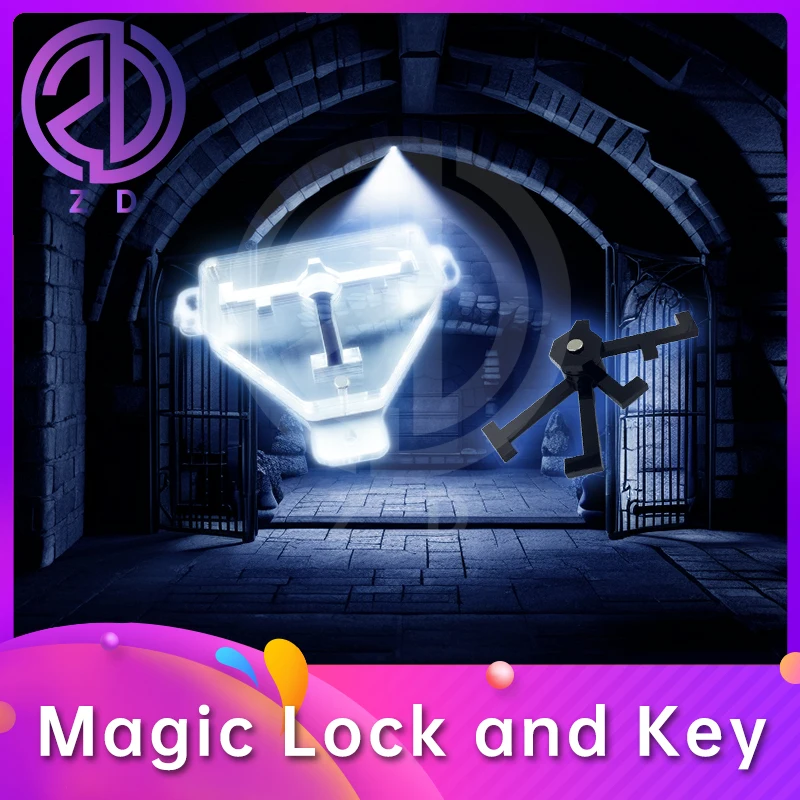 

Magic Lock and Key put the key in the magic lock in the correct position to unlock escape game ZD escape room prop