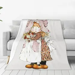 Sarah Kay With Cat Knitted Blankets Flannel Ultra-Soft Throw Blanket for Bed Bedspread