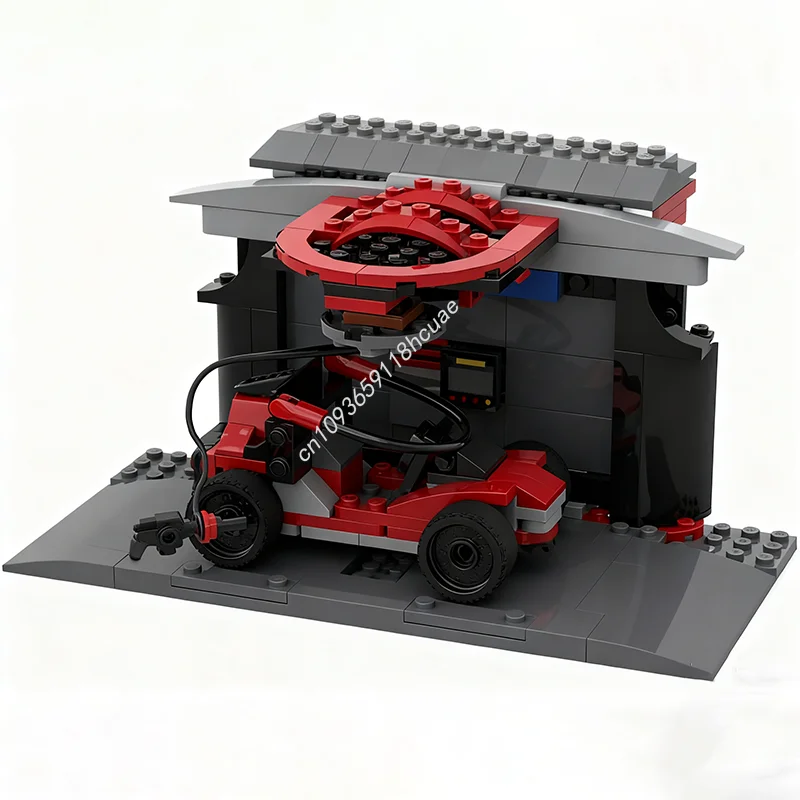 162 pçs moc carro lavagem cidade modelo blocos de construção tijolo diy criativo montar aniversário brinquedos modulares presentes natal