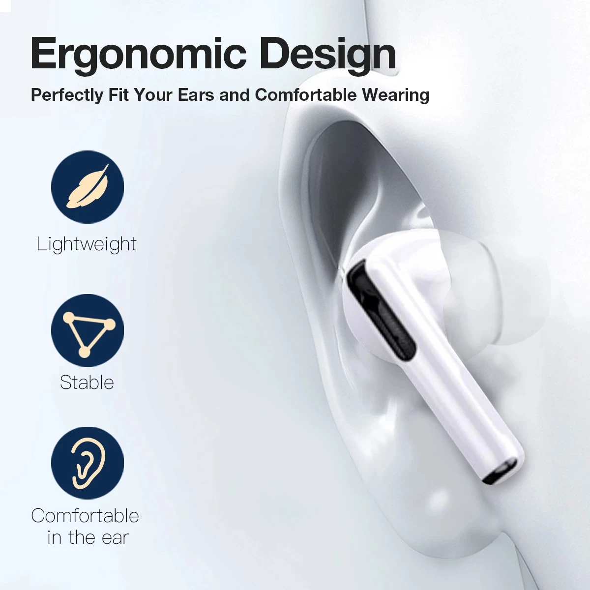 Zqb A3-ANC Echte Draadloze Bluetooth Oortelefoon Actieve Ruisonderdrukking Oordopjes Hifi Stereo Sound Hoofdtelefoon Voor Ipad Iphone Ipod