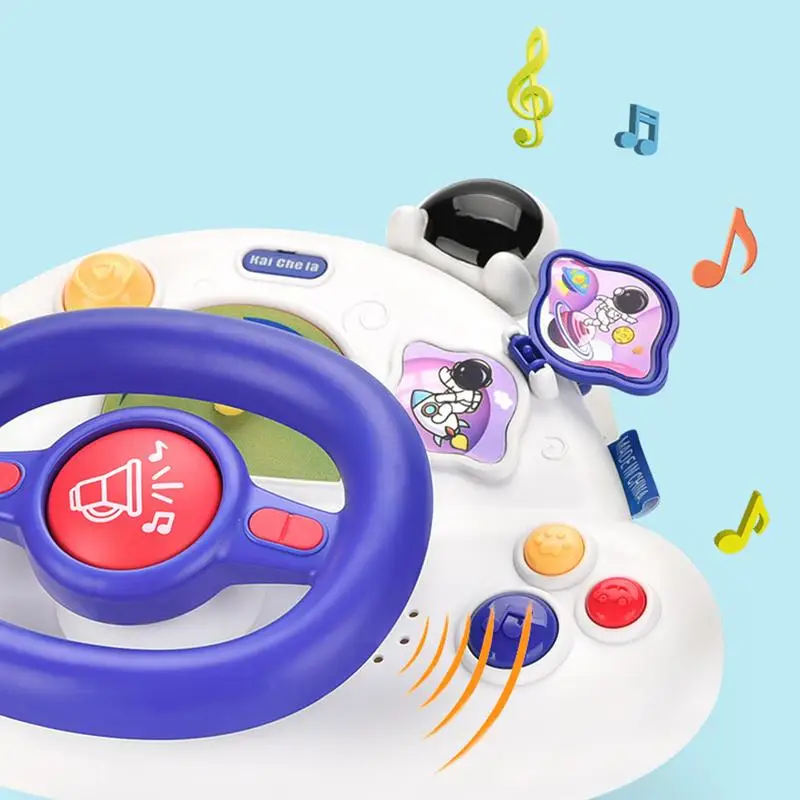 Simulated Driving Toys Driving Controller Steering Simulated Wheel Toy Interactive Portable Learning Toy Driver Toy For Kids &