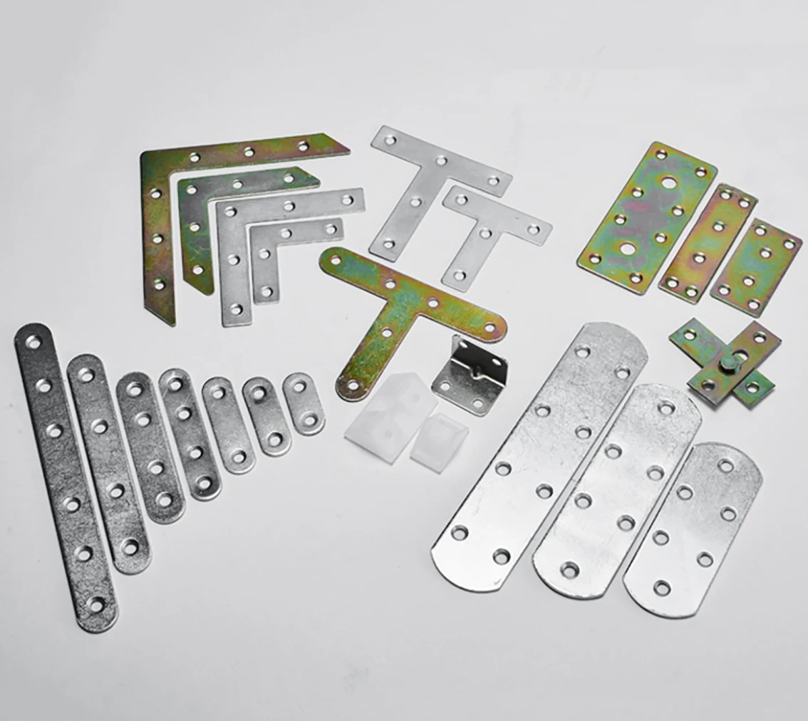 1Pcs Thickened Corner Code Hardware Iron Corner Brackets Flat Straight Fixed Bracket Connector Furniture Accessories