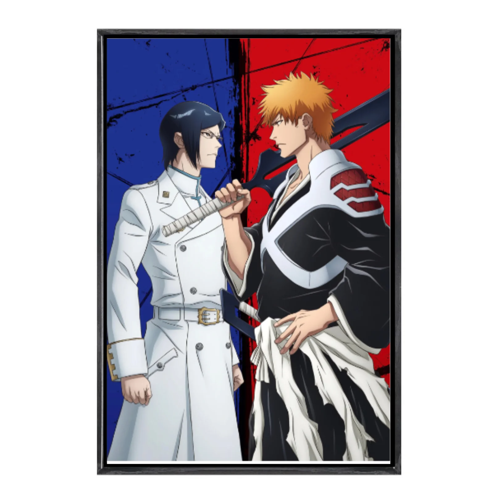 

Japanese Manga Multi-Size Canvas Poster Double Framed Wall Art, Bleach Home Decor for Living Room Bedroom