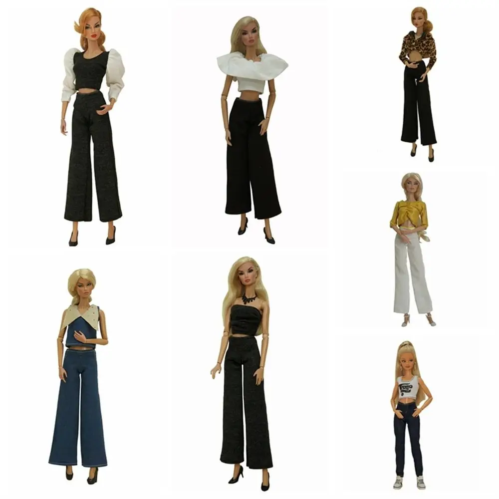 

Аксессуары для кукол, офисная женская одежда для кукол, повседневные топы, облегающая одежда для кукол, модные брюки, брюки для кукол, игрушка для девочек