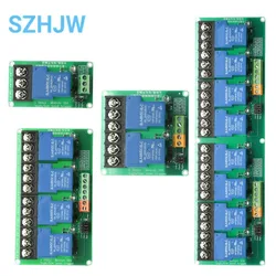 1 2 4 8 Channel Relay Module 30A With Optocoupler Isolation 5V 12V 24V Supports High And low Triger Trigger 