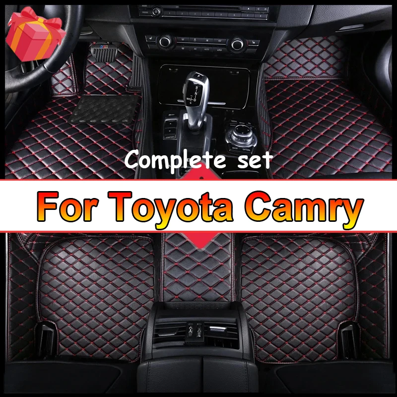 

Пользовательские 3D полноразмерные автомобильные коврики для Toyota Camry 2012-2017 Camry Hybrid 2018-2023 2006-2011, аксессуары для интерьера