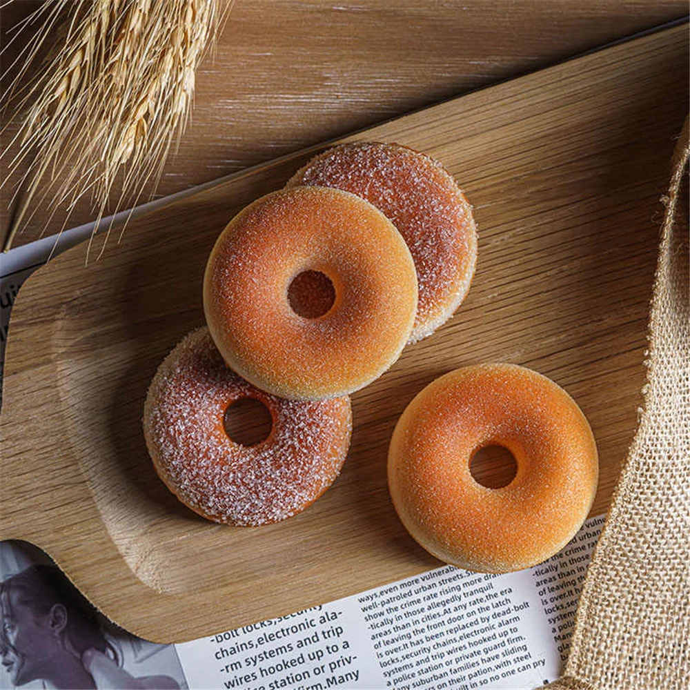 

fake bread doughnut dessert food models shop store festive party decoration supplies Artificial simulation Bagels donuts