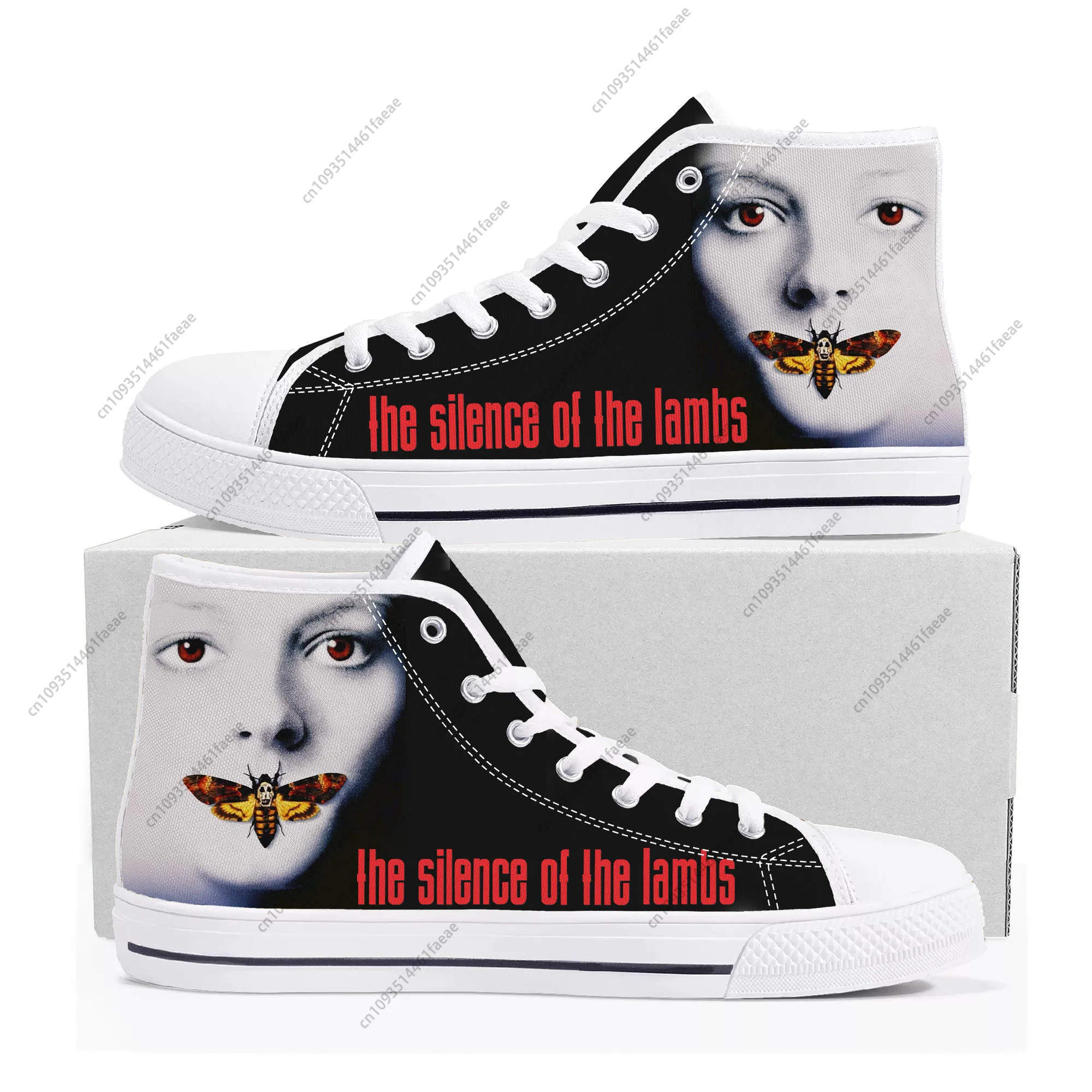 

Silence of the Lambs High Top Sneakers Mens Womens Teenager High Quality Canvas Sneaker couple Casual Shoe Customize Shoes