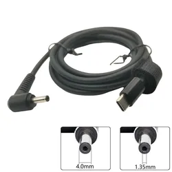 PD Type C to 4.0x1.35mm Male Adapter Slim Tip Converter Charge Connector for Asus UX360C Q302L Q304U S200E X201E X541NA X542UA