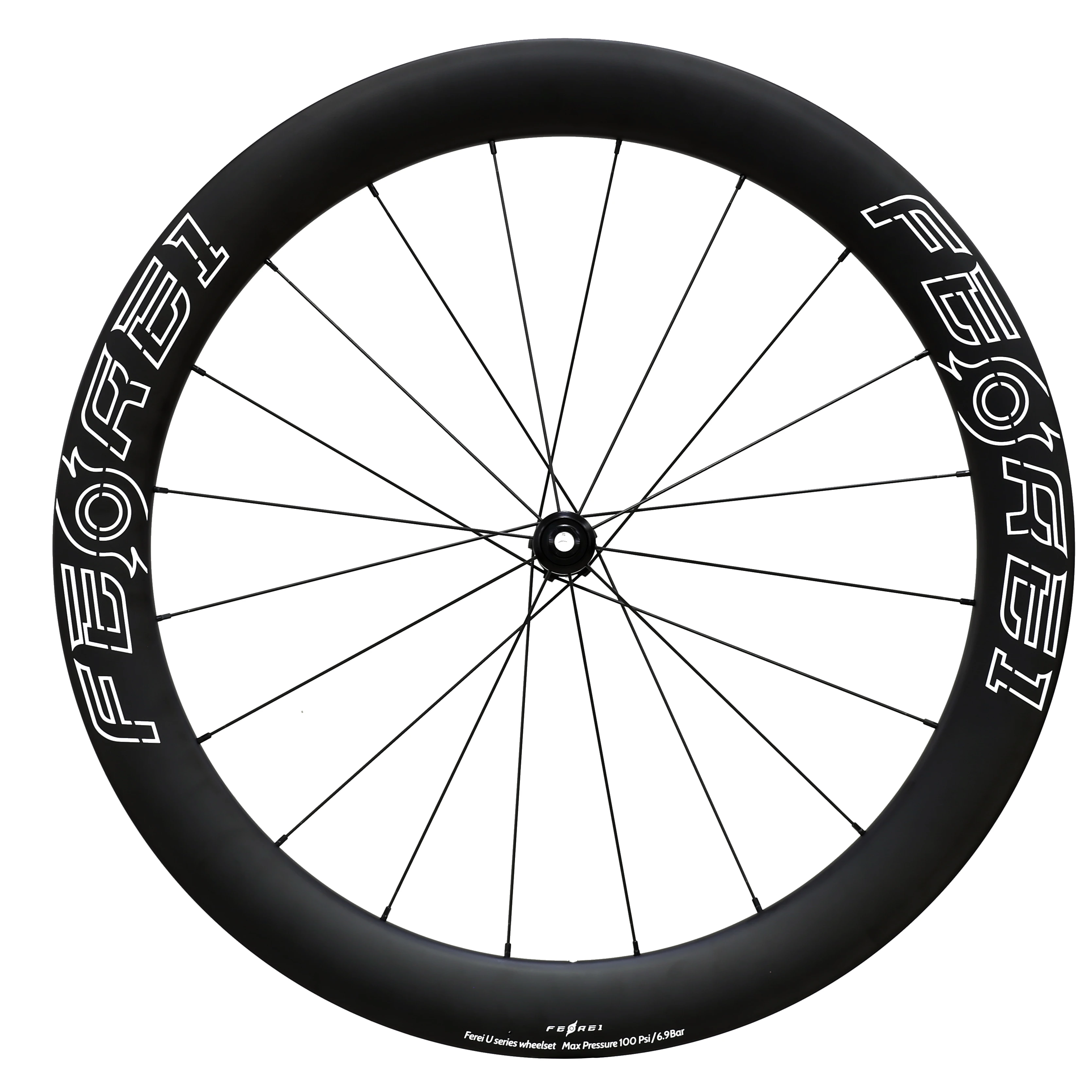 

Ferei U Series T700 Высокоинтенсивный 700C 27-дюймовый комплект колес для шоссейного велосипеда из углеродного волокна с прямыми спицами и дисковым тормозом