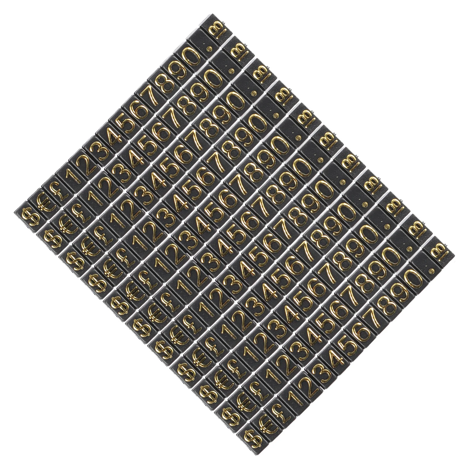 

10Pcs Number Price Tags Premium Price Label Display Signs for Jewelry Rings Watches Store Use Advertising Number Label Sign