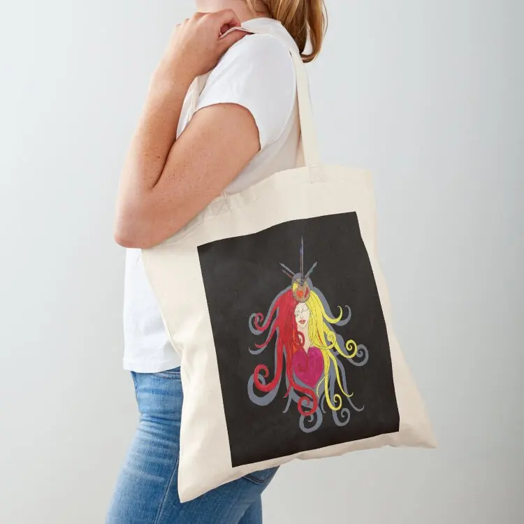 

Woman portrait artist Tote Bag tote bags cloth bags Women's handbag large tote bag Lady bag