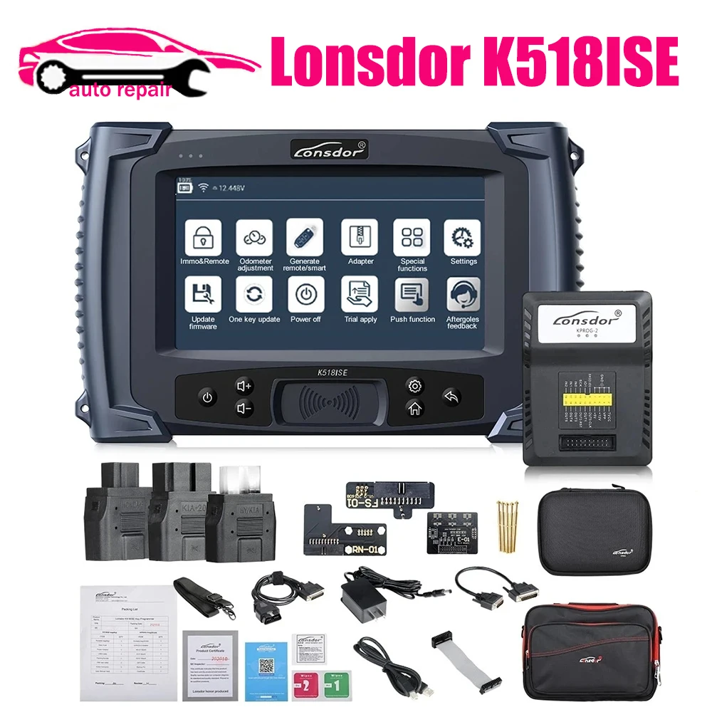 

Lonsdor K518ISE K518S Programmer Plus Lonsdor LKE Smart Key Emulator 5 in 1 or Super ADP ADP-25 8A/4A Adapter for Toyota Lexus