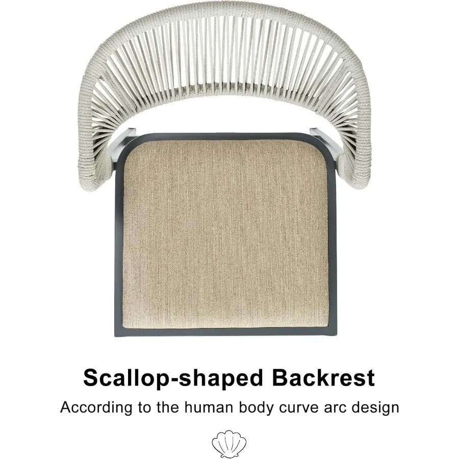 Barkruk op tegenhoogte, set van 2 buitenbarkrukken, moderne barkrukken, rieten barkrukken voor keuken, donkergrijs eilandcha