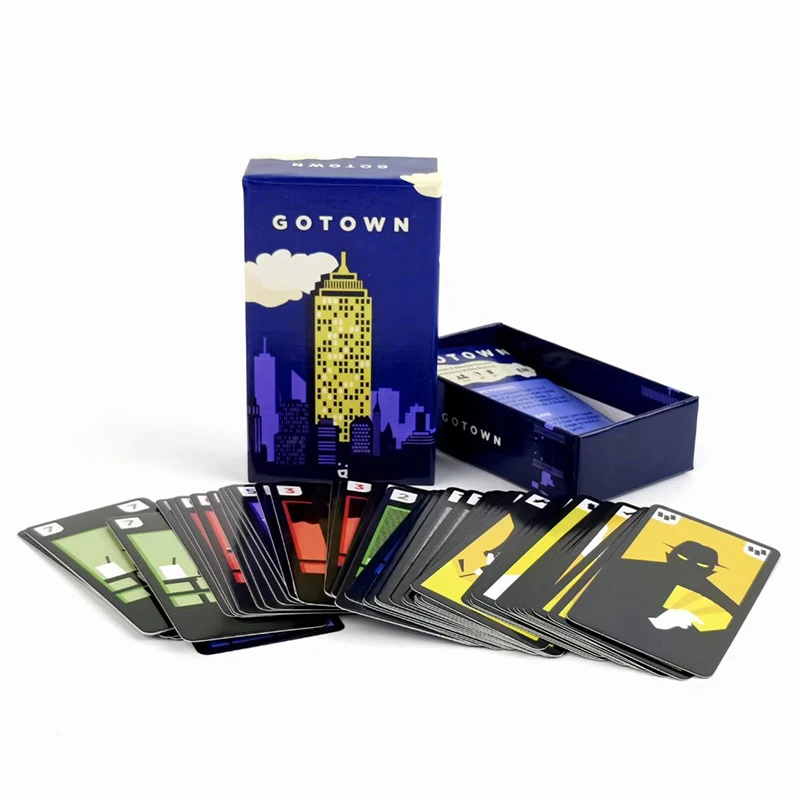 เกมไพ่โกทาวน์ขายดี เกมปริศนาสำหรับครอบครัว เกมปาร์ตี้แสนสนุก สำหรับผู้เล่น 2-4 คน เวลาเล่น 30 นาที