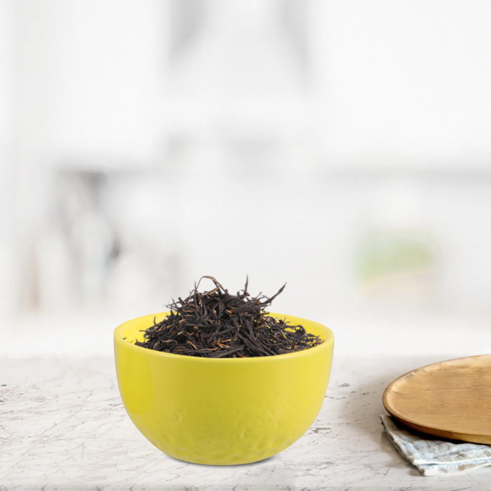 

Ceramic Food Storage Jar Lemon Shape Airtight Container for Candy Spices Baking Ingredients Kitchen Canister Container