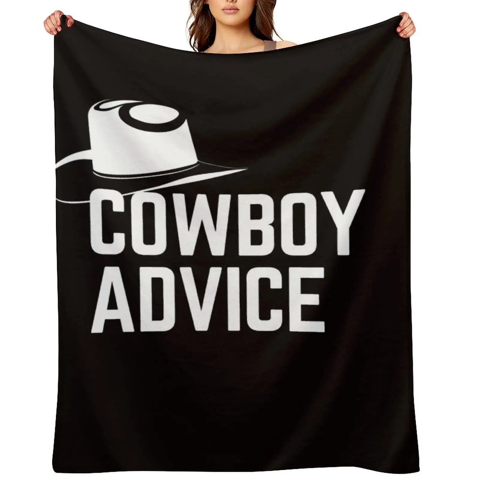 

COWBOY ADVICE Throw Blanket for babies For Decorative Sofa manga Large Blankets