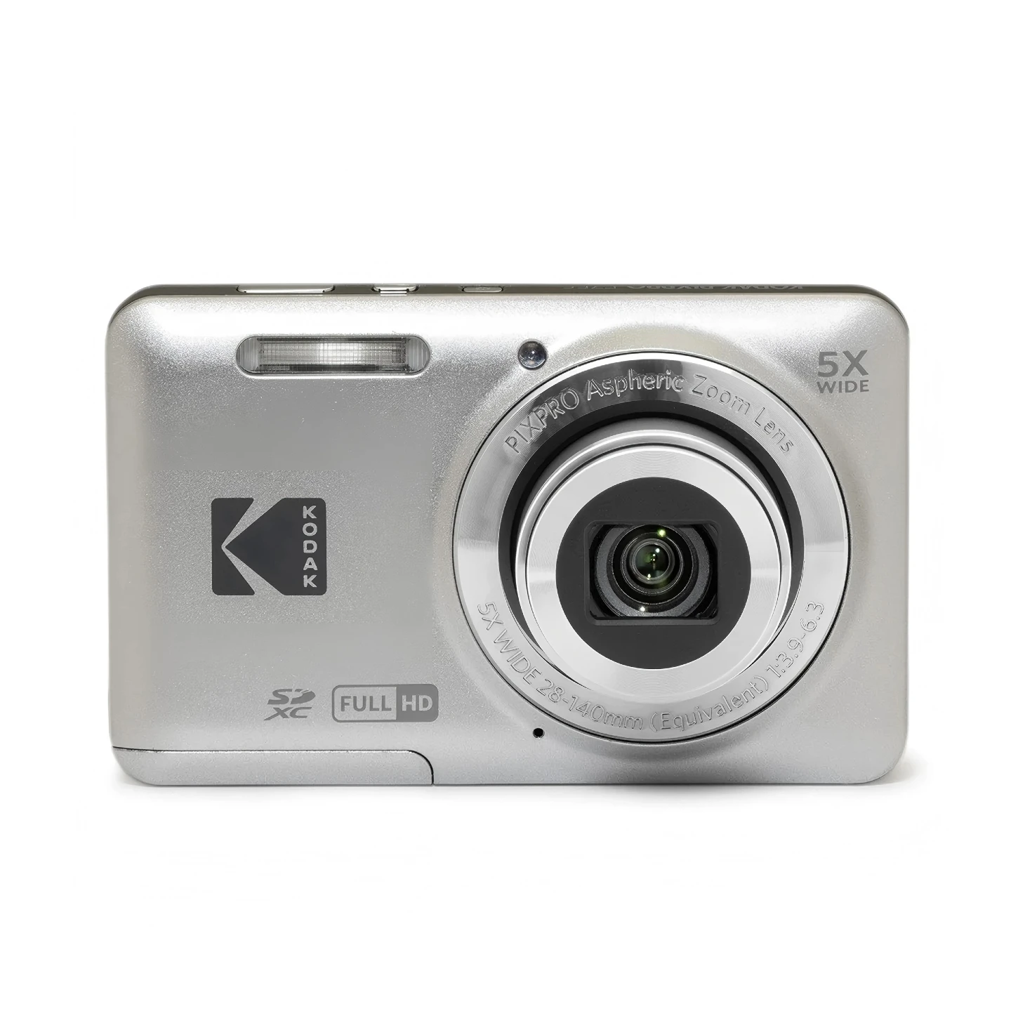 KODAK PIXPRO FZ55-RD 16MP デジタルカメラ 5X 光学ズーム 28mm 広角