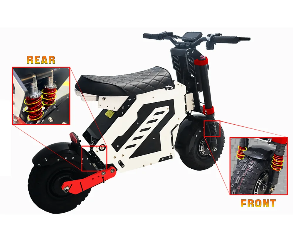 12.5/13/14 Inch D-Nova Powerful Electric  Bike Scooter 2500W/7000W/8000W/10000W