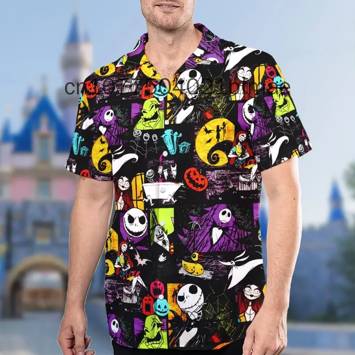 Retro Disney Nightmare Before Xmas Hawaiian Shirt, Tis the Season Halloween Button Up Shirt, Jack Sally Oogie Boogie Shirt