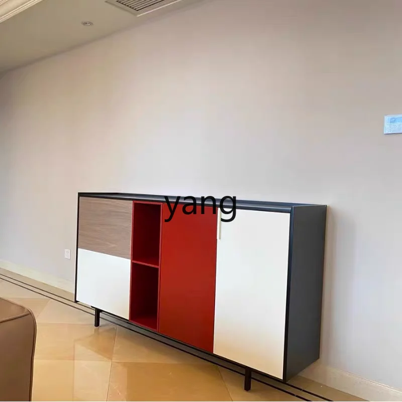 

yjq minimalist color side cabinet modern light luxury entrance locker