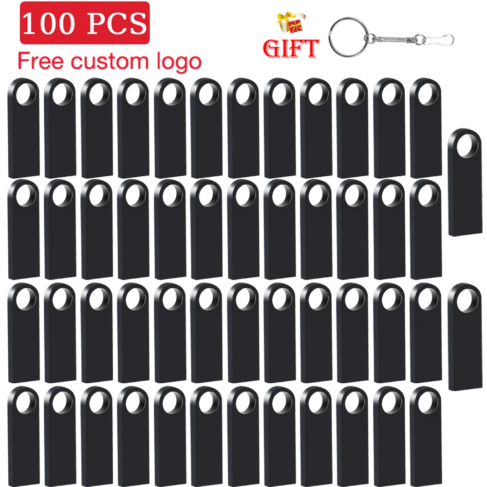 

100PCS LOT USB Flash Drive 128GB 64GB Wholesale Memory Stick 32GB 16GB Free Custom Logo Pen Drive 8G Purple Metal USB Stick 4GB