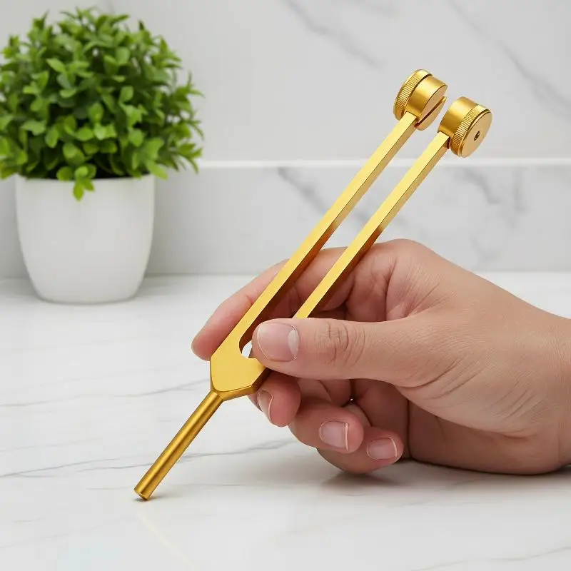 Healing Chakra 128 Hz Tuning Fork Set Sound Therapy Aluminium Alloy Bio-Acoustic Tuning Fork Portable Colorful