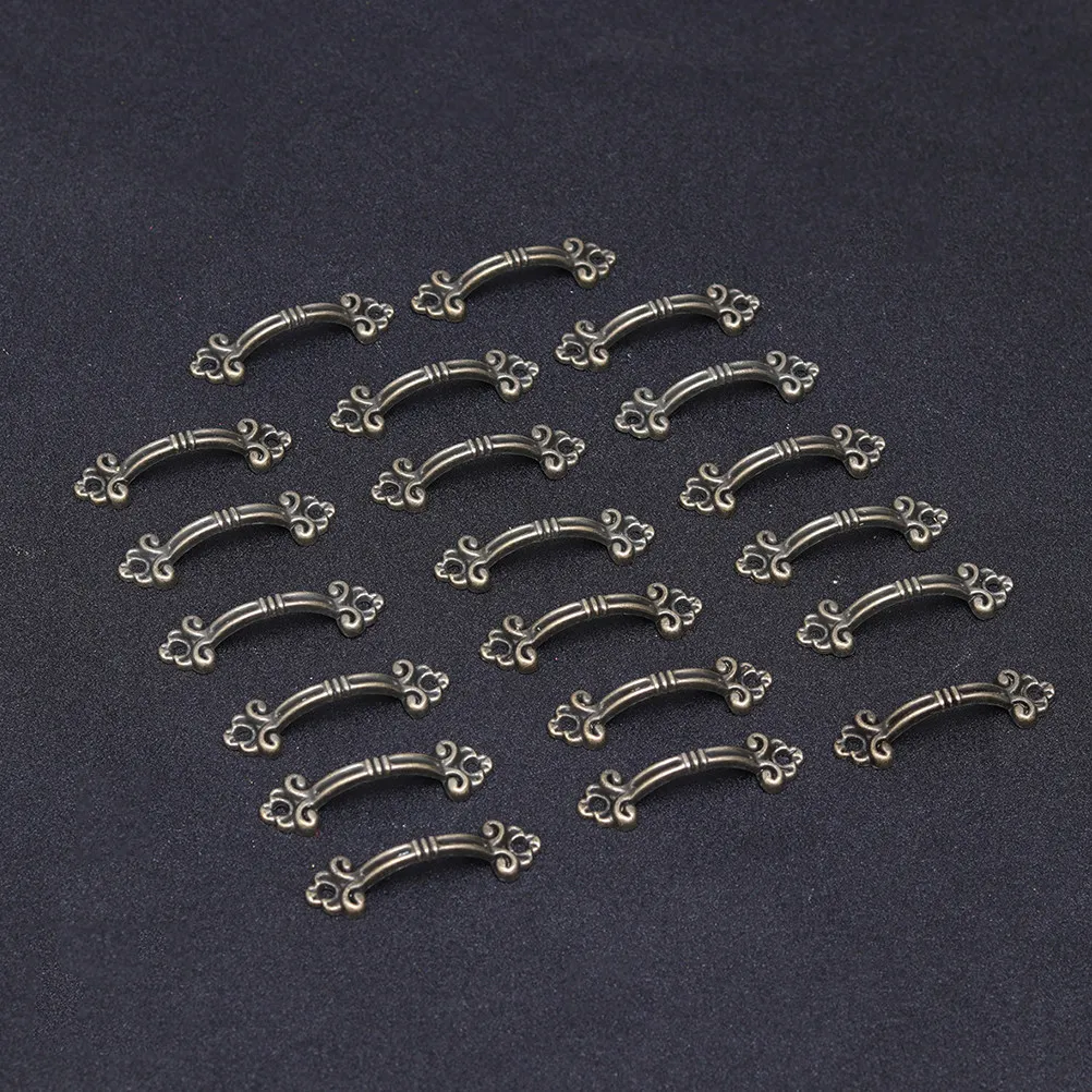 

40Pcs Vintage Dumpling Shape Drawer Pull Handle Bronze Retro Cabinet Knob for Kitchen Dresser Bookcase Door Cupboard Handle Knob