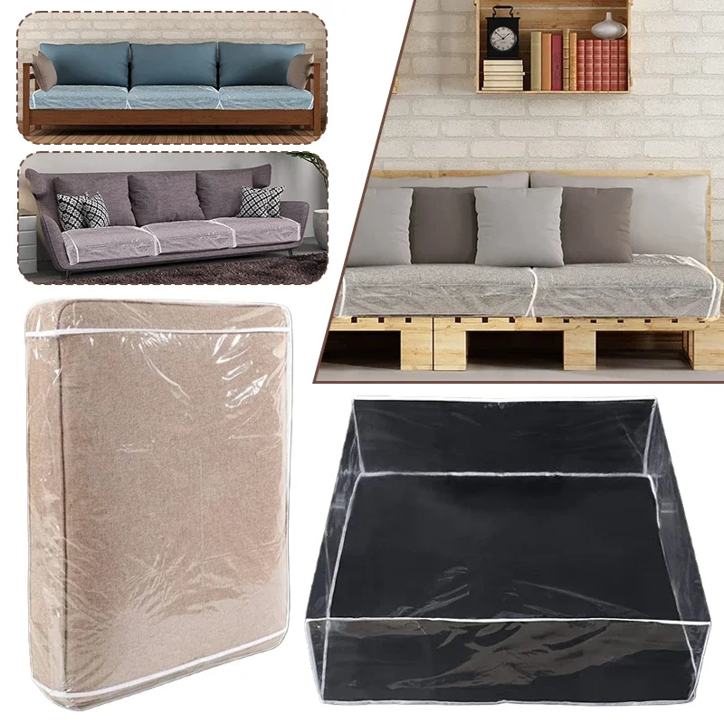 Cover House Moving Storage Bag Transparent Waterproof PVC Sofa Cushion Cover Protection Furniture Seat Cushion Masking Dustproof
