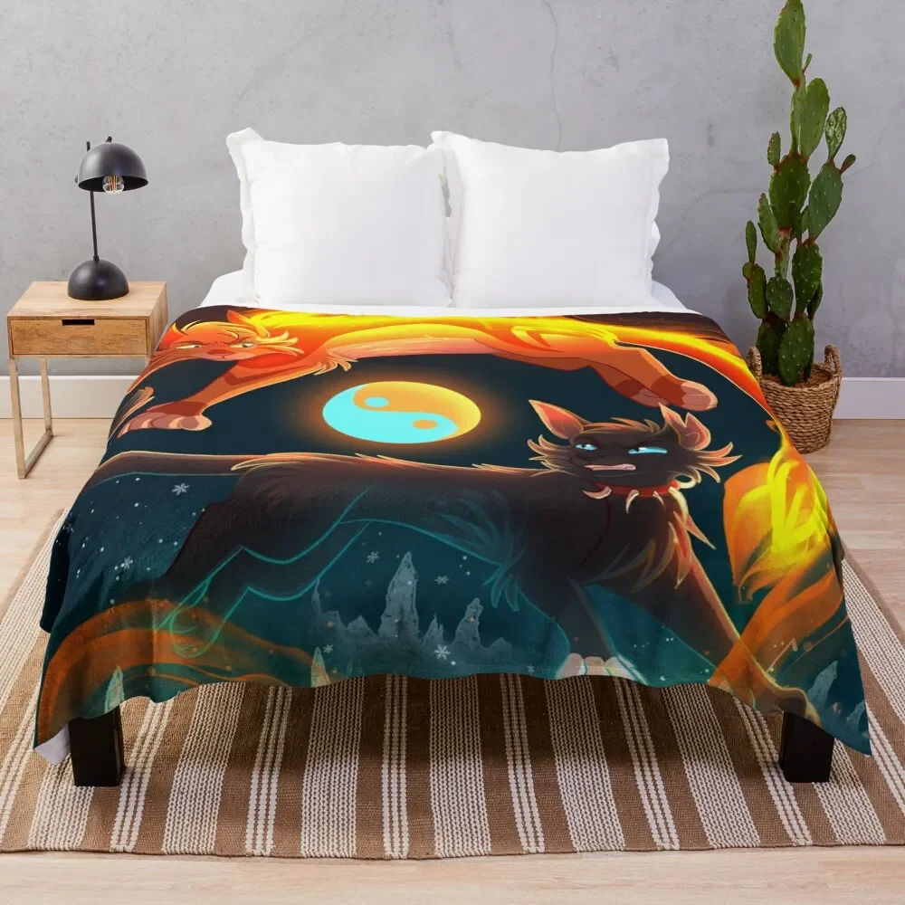 

Firestar and Scourge Throw Blanket bed plaid decorative Blankets