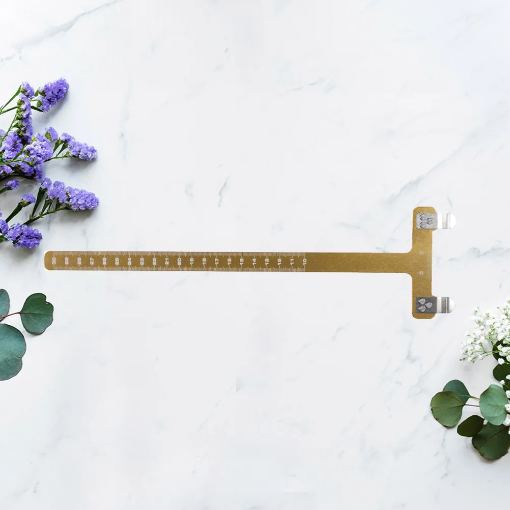 

Золотистый Т-образный выравниватель для опоры стрелы лука с метрической и дюймовой шкалой, легкий и компактный, для стрельбы на открытом воздухе