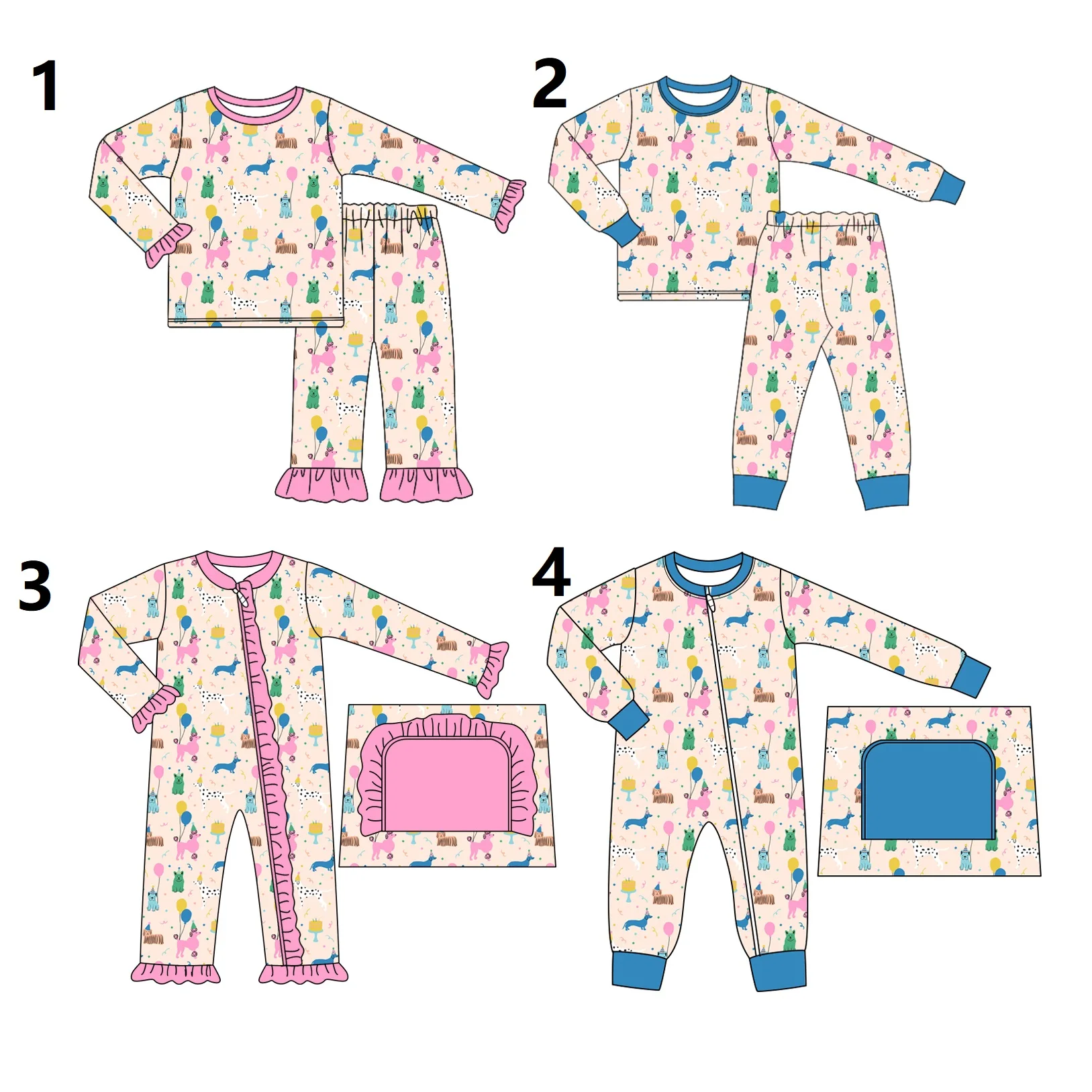 

Autumn new boys and girls long sleeve pants suit baby onesie boutique children's clothing wholesale