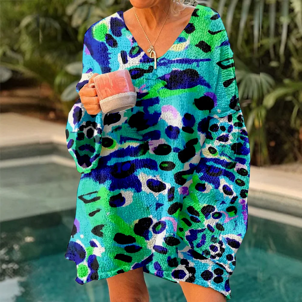 

Autumn Winter Knitted sweaters leopard Women's Oversized Sweaters 2025 Lightweight Pullover Trendy Soft Y2k jumpers for girls